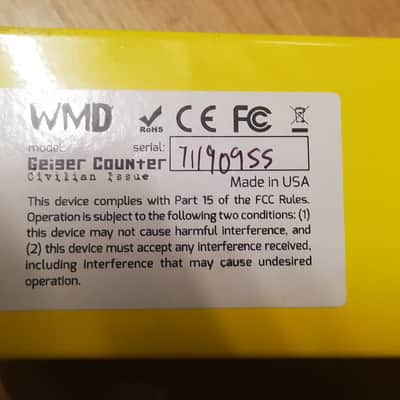 WMD Geiger Counter Civilian Issue 2015 - Yellow image 2