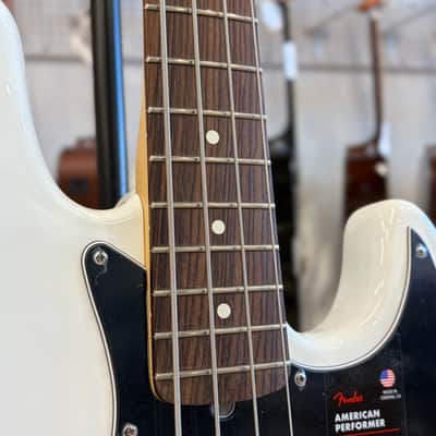 Fender American Performer Jazz Bass - Rosewood Fingerboard, Arctic White, Used image 7
