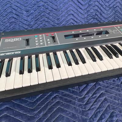 Ensoniq SQ-80 Cross Wave Synth w/ extra donor unit and case image 2