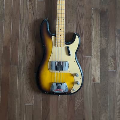 1957 Fender Precision Bass Sunburst P-bass image 3