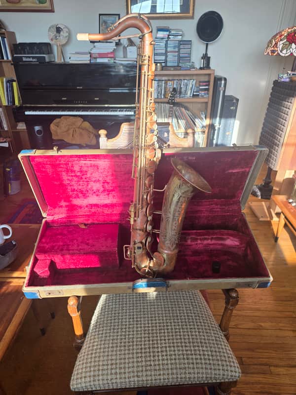 Benetone Tenor Saxophone w/ Original Case Serviced 1950s 1960s image 1