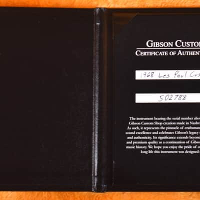 Gibson Custom Shop 1968 Les Paul Custom Reissue Ebony image 8