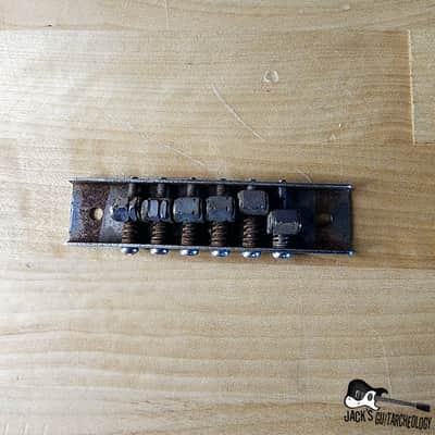 Teisco / Matsumoku MIJ Electric Guitar Bridge w/ Mute Bar (1960s) image 2