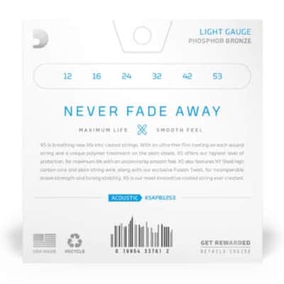 D'Addario XSAPB1253 Acoustic Phosphor Bronze, Light, 12-53 image 2