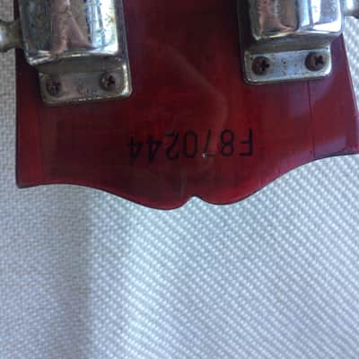 Greco EB-650 Bass 1987 Cherry Red image 2