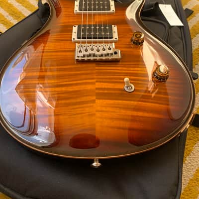 2017 PRS Paul Reed Smith USA CE-24 Burnt Amber Smokeburst Highly Figured W/ Gig Bag image 3