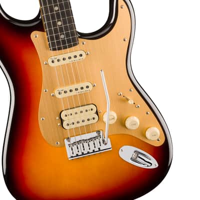 Fender American Ultra II Stratocaster HSS Ebony Neck Ultraburst w/Case image 3