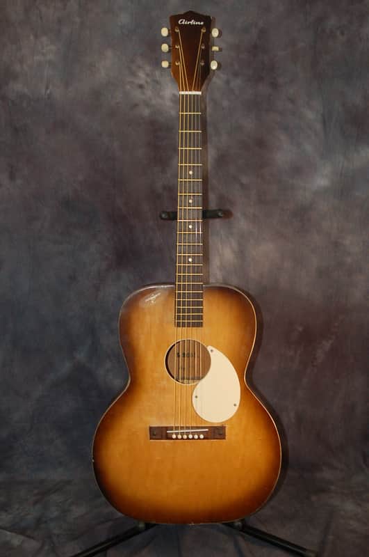 Airline by Montgomery Wards Catalog Grand Concert Bolt-on Neck 1963 Sunburst image 1