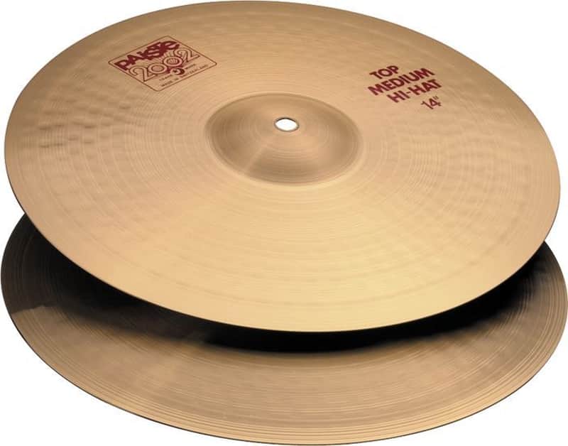 Paiste 14" 2002 Medium Hi-Hat Cymbals P002MHH14 image 1