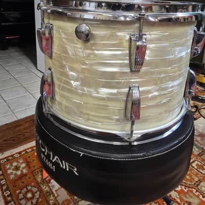 Ludwig Rack Tom 13x9 Players 1970s - White Marine Pearl image 4