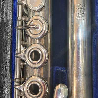 William S Haynes Handmade Conservatory Flute 1980 - Silver image 13
