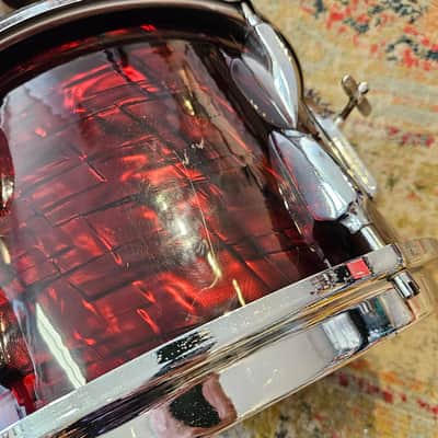 Sonor Teardrop 20-16-13-12" Drum Kit in Ruby Pearl 6-ply Beech image 20