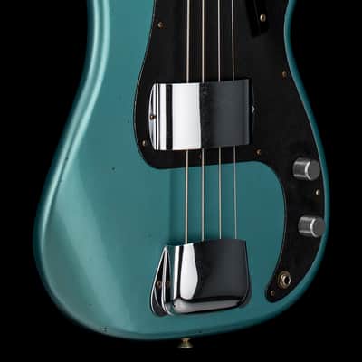 Fender Custom Shop Empire 58 Precision Bass Journeyman Relic - Aged Teal Green Metallic #88222 image 6
