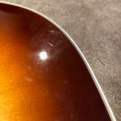 Guild B30E Fretless Acoustic Bass 1996 Tobacco Sunburst image 5