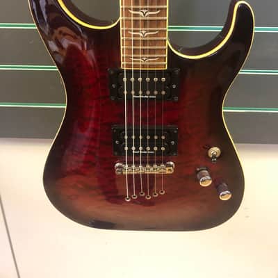 Washburn X-50 Quilted Wine Burst 2004 Electric Guitar image 2