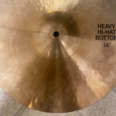Paiste 14” 404 "Brown/ black Label" Heavy Hi-Hat Cymbals (Pair) 1980 - 1985 - Traditional image 5
