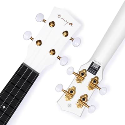 Carbon Fiber Ukulele Soprano ENYA NOVA U MINI White With Bag image 6