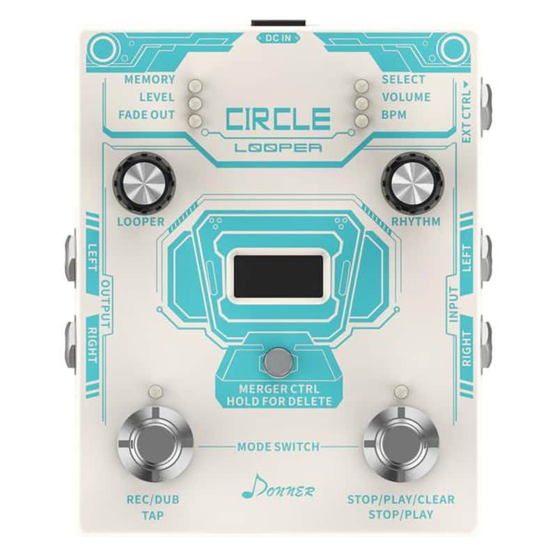 Circle LOOPER & Drum Machine Guitar Effect Pedal image 1