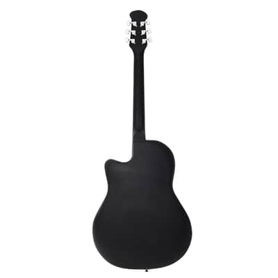 41 inch Cutawary Round Back Acoustic Guitar Spruce Top Grape Hole 2020s - Black image 8