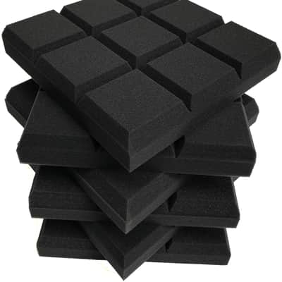 12 Pack Set 2" X 12" X 12" Acoustic Foam Panels, Studio Wedge Tiles, Sound Panels Wedges image 2