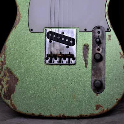 American Fender Telecaster Custom Heavy Relic Green Sparkle image 1