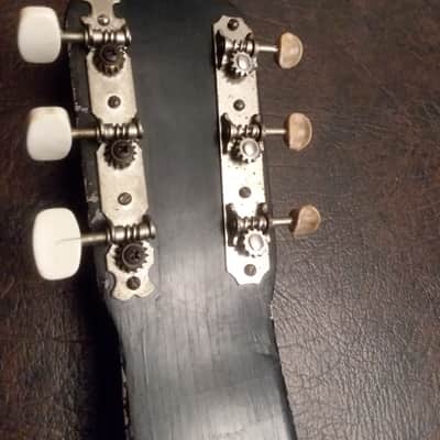 Vintage Electric 6-String Lap Steel Art Deco Guitar with original case 40's-50's image 15