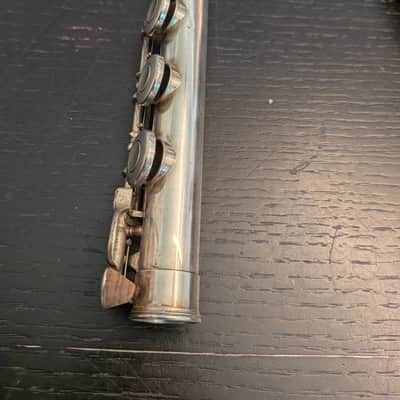 Yamaha YFL-481 Intermediate B-Foot Flute 1990s - Silver image 5