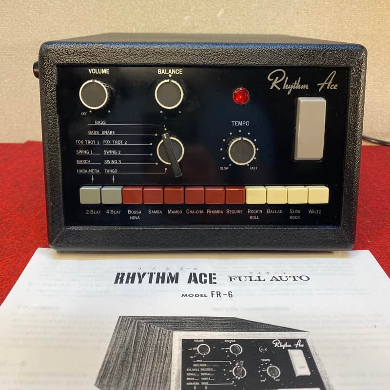 1970 Ace Tone FR-6 Rhythm Ace in rare black tolex. image 1