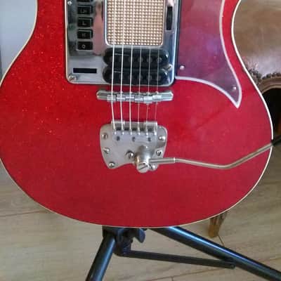 Hagstrom deluxe p-46 1961 red sparkle image 11