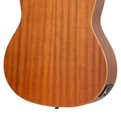 Ortega Guitars Family Series Thinline Acoustic-Electric Left-Handed Nylon Classical 6-String Guitar w/Bag, (RCE125SN-L) image 5