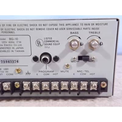 TOA BG-10 Amplifier - 10W PA system image 5