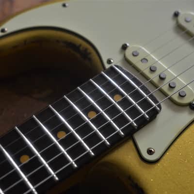 American Standard Fender Stratocaster Custom Relic Gold Sparkle image 22