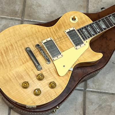 2025 Gibson 1959 Les Paul Standard Chambered Antique Natural Ultra Light Aged Murphy Lab image 3