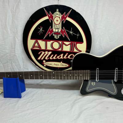 Danelectro Left-Handed Lefty '56 Singlecut Baritone Guitar - Black image 1