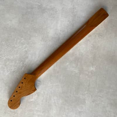 Roasted Maple Custom CBS Stratocaster Neck - Rosewood Fretboard -Nitro Satin - SS Frets - Bone nut image 6