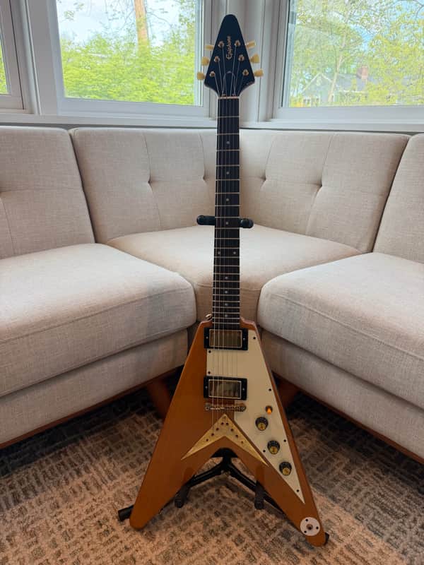 Epiphone '58 Korina Flying V - Korina image 1