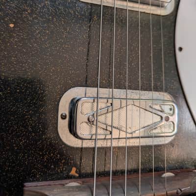 Silvertone Jupiter 1423 1962 - Black Sparkle image 3