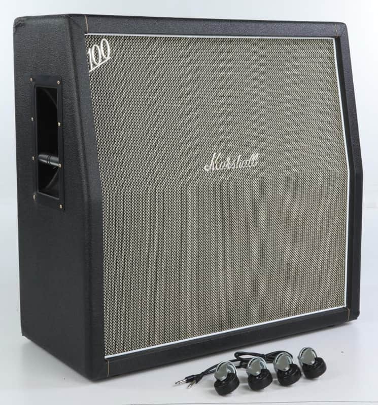 Marshall 1960AHW 120-watt 4 x 12-inch Handwired Speaker Cabinet - Black Tolex (1960AHWU4) image 1
