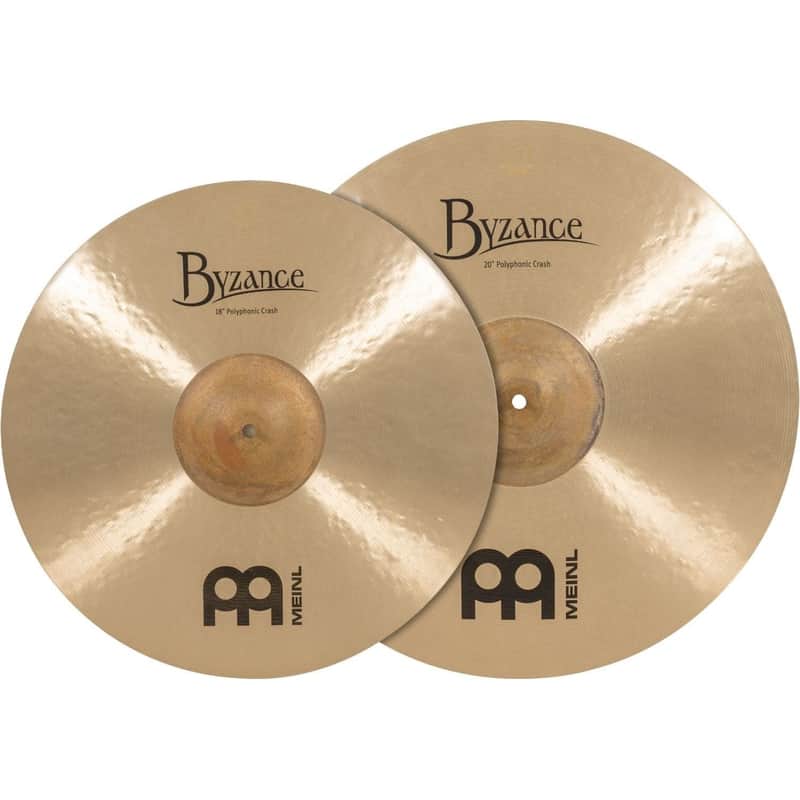Meinl Byzance Matched Crash Cymbal Pack Polyphonic 18/20 image 1