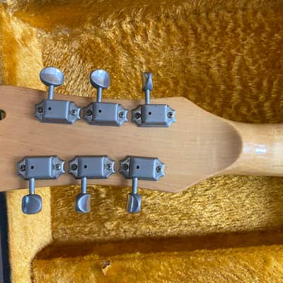 1987 Mosrite Custom Unique Black & Sunburst Vibramute Vintage OHSC image 10