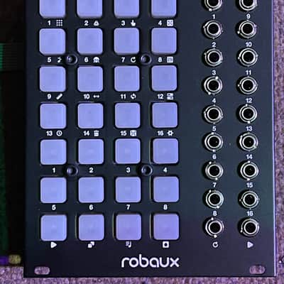 Robaux SWT 16+, 16 track trigger / drum sequencer, Eurorack image 1