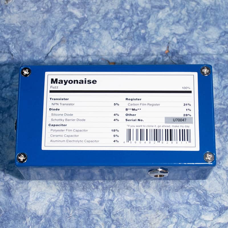 Mayonaise Fuzz ”Gate-y & Tasty MOD” Mayonaise Fuzz ”Gate-y & Tasty MOD” Dirtbox Layouts: Umbrella