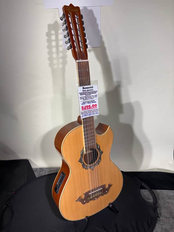 Used Rossetti Custom Bajo Sexto Converted to Bajo Quinto | Natural Finish | In-House Adjusted and Converted image 1