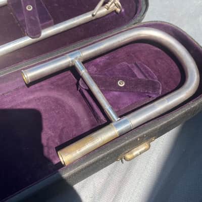 King Vintage King H. N. White "The King" Silver Trombone - Lion's Head emblem image 12