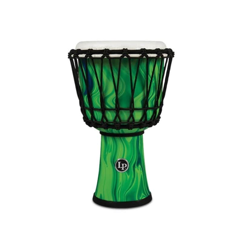 LP LP1607GM [Rope Tuned Circle Djembe 7 with Perfect-Pitch Head / Green Marble] image 1