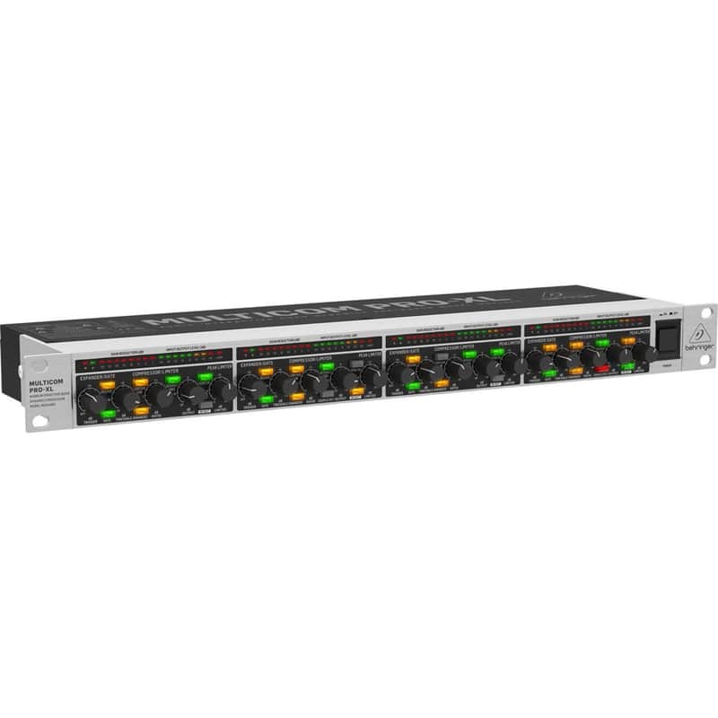 Behringer Multicom Pro-XL MDX4600 V2 Reference-Class 4-Channel Dynamics Processor, Bundle with 2x 10' XLR Microphone Cable image 1
