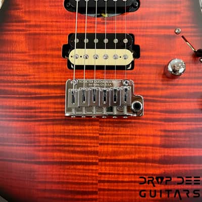 Schecter USA Custom Shop Sunset Custom-II HSS Electric Guitar w/ Case-Tiger Eye Satin image 7