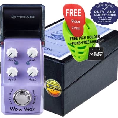 Joyo Wow Wah Guitar Auto Wah Pedal True Bypass JF-322, FREE PICKS + HOLDER+ FREE SHIP USA image 4