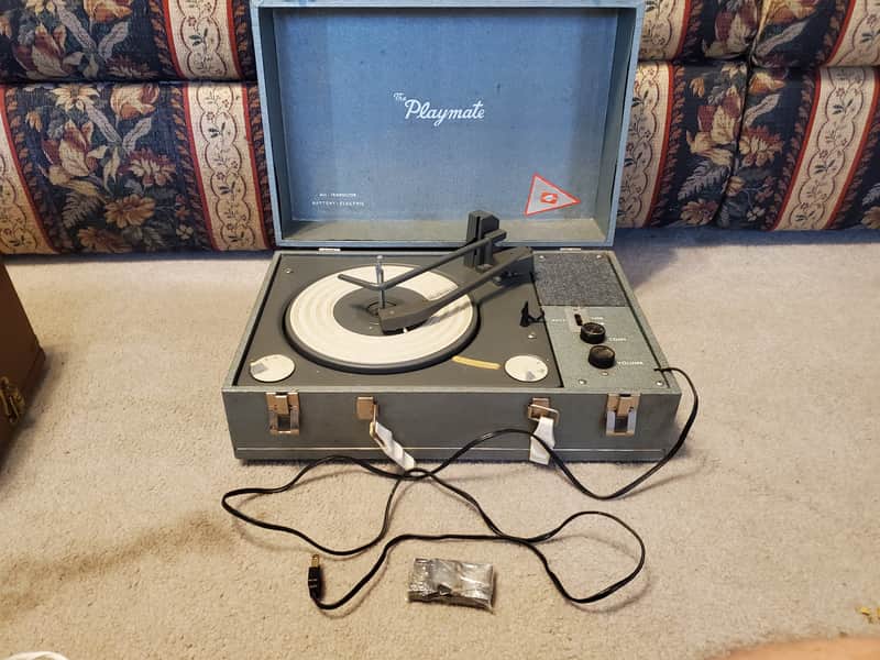 Play Mate “The Playmate” All‑Transistor Portable Record Player late 1950s–early 1960s