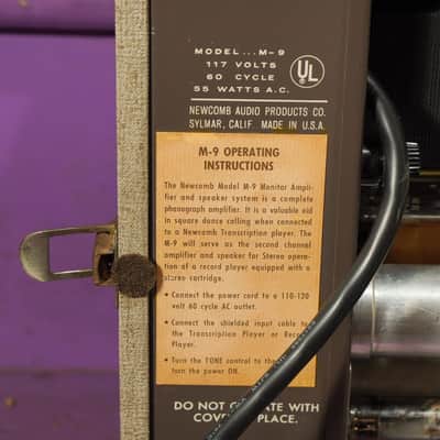 1950s Newcomb M-9 Small Tube Amp Combo (VIDEO! Fresh Service) image 8